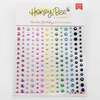 Rainbow Birthday Gem Stickers - Honey Bee Stamps