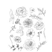 Floral Elements Cling Stamp - Tim Holtz