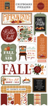 Welcome Fall 6x13 Chipboard Phrases - Carta Bella