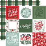 Journaling 4x4 Cards Paper - Christmas Salutations No. 2 - Echo Park
