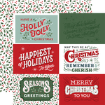Journaling 6x4 Cards Paper - Christmas Salutations No. 2 - Echo Park - PRE ORDER