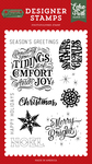 Sending You Tidings Stamp Set - Christmas Salutations No. 2 - Echo Park