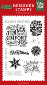 Sending You Tidings Stamp Set - Christmas Salutations No. 2 - Echo Park - PRE ORDER