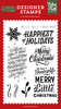 Happiest Of Holidays Stamp Set - Christmas Salutations No. 2 - Echo Park