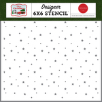 December Night Sky 6x6 Stencil - White Christmas - Carta Bella - PRE ORDER