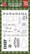 Cheer Stamp Set - Gnome For Christmas - Echo Park