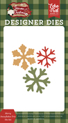 Merry Snowflakes Trio Die Set - Gnome For Christmas - Echo Park - PRE ORDER