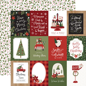 Journaling 3x4 Cards Paper - Gnome For Christmas - Echo Park - PRE ORDER