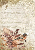 Bird Rice Paper - Romantic Our Way - Stamperia