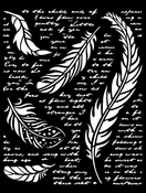 Feathers Stencil - Romantic Our Way - Stamperia