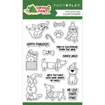 Dog 4x6 Stamp Set - Santa Paws - Photoplay