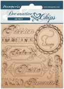 Writings Decorative Chips - Desire - Stamperia