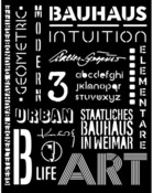 Writings Stencil - Bauhaus - Stamperia