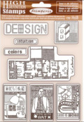 Design Rubber Stamp - Bauhaus - Stamperia