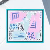 Abstract Marks Layered Stencils - Sizzix