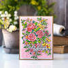 Fancy Rose Bunch Stencils - Pinkfresh
