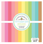 Seaside Summer Textured Cardstock Paper Pack - Doodlebug - PRE ORDER