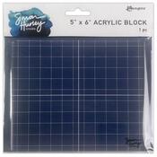 Acrylic Stamping Block 5x6 Inch - Simon Hurley - Ranger