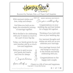 Inside: Wedding Sentiments 6x6 Stamp Set - Honey Bee