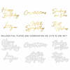 Foil Script: Wishes - Hot Foil Plate & Honey Cuts - Honey Bee