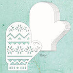 Winter Glove 6x8 Chipboard Album Base - Mintay Chippies - Mintay Papers - PRE ORDER