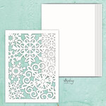Snowflakes 6x8 Chipboard Album Base - Mintay Chippies - Mintay Papers - PRE ORDER