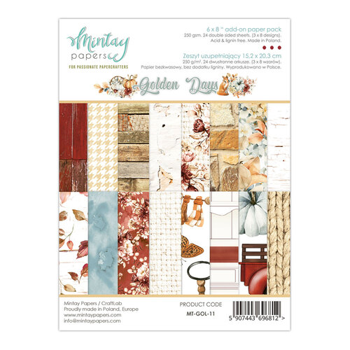 Golden Days 12x12 Paper Pack - Mintay Papers