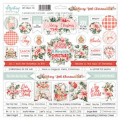 Merry Little Christmas 12x12 Cardboard Stickers - Mintay Papers