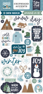 Snowed In 6x13 Chipboard Accents - Echo Park