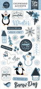 The Magic Of Winter 6x13 Chipboard Accents - Echo Park