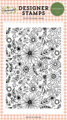 Homemade Floral Background Stamp Set - Homemade - Carta Bella - PRE ORDER