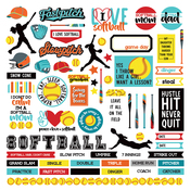 MVP Softball Element Sticker Sheet - Photoplay