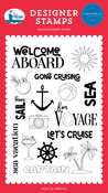 Welcome Aboard Stamp Set - Bon Voyage - Carta Bella - PRE ORDER