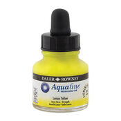 Lemon Yellow 29.5 ml Aquafine Watercolor Ink - Daler Rowney