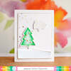 Outlined Pine Tree Foil Plate - Waffle Flower Crafts