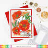 Poppy - August Birth Flower Stamp Set - Waffle Flower Crafts
