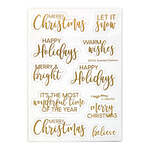 Gold Foiled Essential Christmas Diecut - Waffle Flower Crafts
