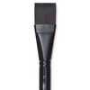 1 Inch Black Velvet Watercolor Square Brush - Silver Brush Limited