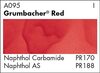 Grumbacher Red (Napthol) Watercolor 7.5 ml - Grumbacher