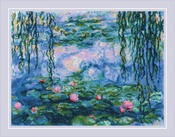 Water Lilies After C. Monet (14 Count) - RIOLIS Counted Cross Stitch Kit 15.75"X11.75"