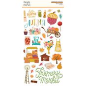 Harvest Market Chipboard Stickers - Simple Stories