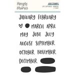 Months Stamps - Life Captured - Simple Stories - PRE ORDER