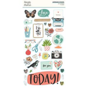 Life Captured 6x12 Chipboard Sticker - Simple Stories