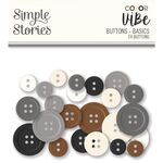 Basics Color Vibe Buttons - Simple Stories - PRE ORDER