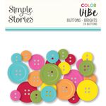 Brights Color Vibe Buttons - Simple Stories - PRE ORDER
