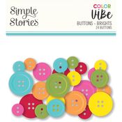 Brights Color Vibe Buttons - Simple Stories