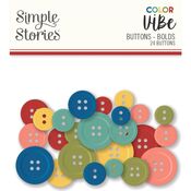 Bolds Color Vibe Buttons - Simple Stories - PRE ORDER