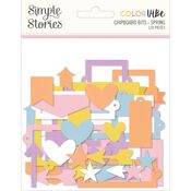 Spring Color Vibe Chipboard Bits & Pieces - Simple Stories - PRE ORDER