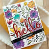 Inky Floral Background Stamp - Pinkfresh