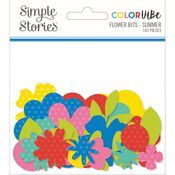 Summer Color Vibe Flowers Bits & Pieces - Simple Stories